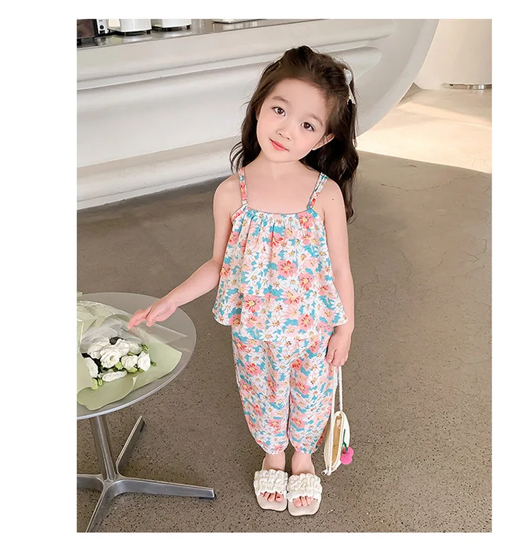 

Girls Clothes Sets Summer T Shirt+Pants Children Casual Clothing Suits Toddler Girl Clothes Outfits 2Pcs