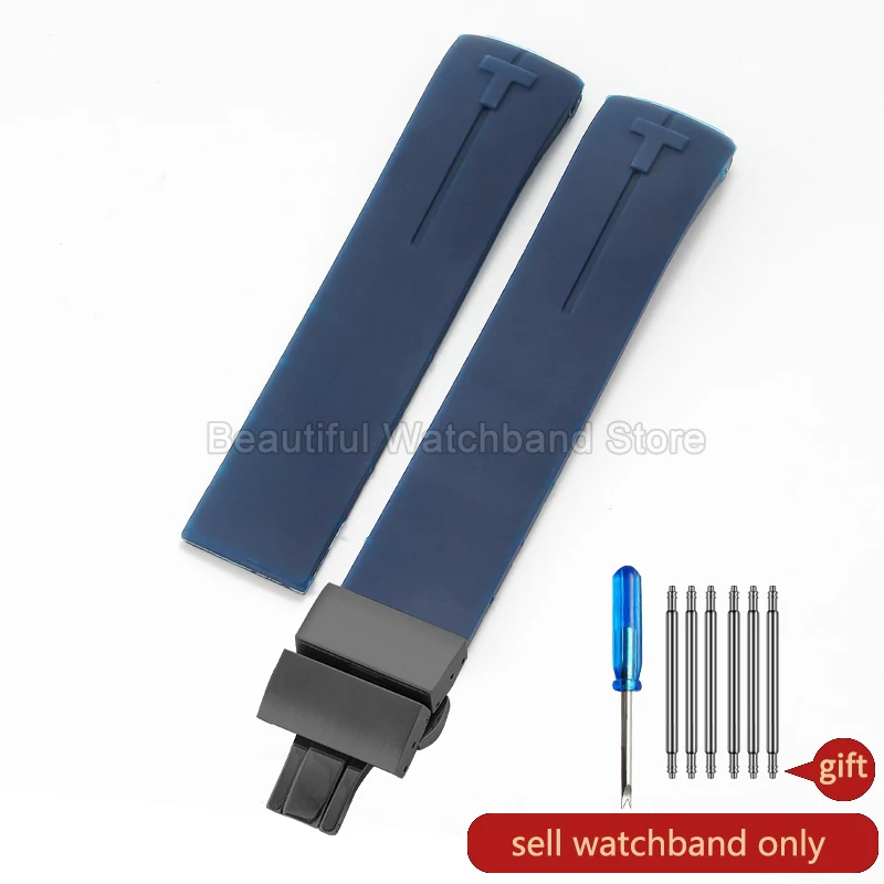Premium Silicone Watch Strap – Scratch-Resistant, Color-Stable, Odorless Design with Folding Buckle