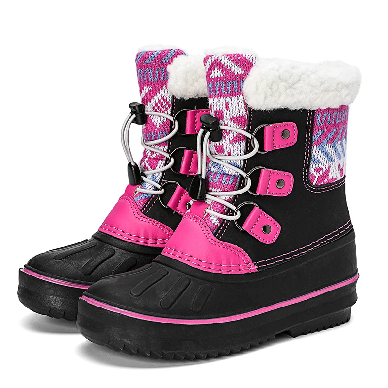 Zapatos para niños, botas de invierno para niñas, botas de nieve