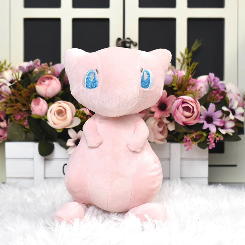 Jouets en peluche Pokémon Mew, poupées de dessin animé mignon, animaux en  peluche brillants