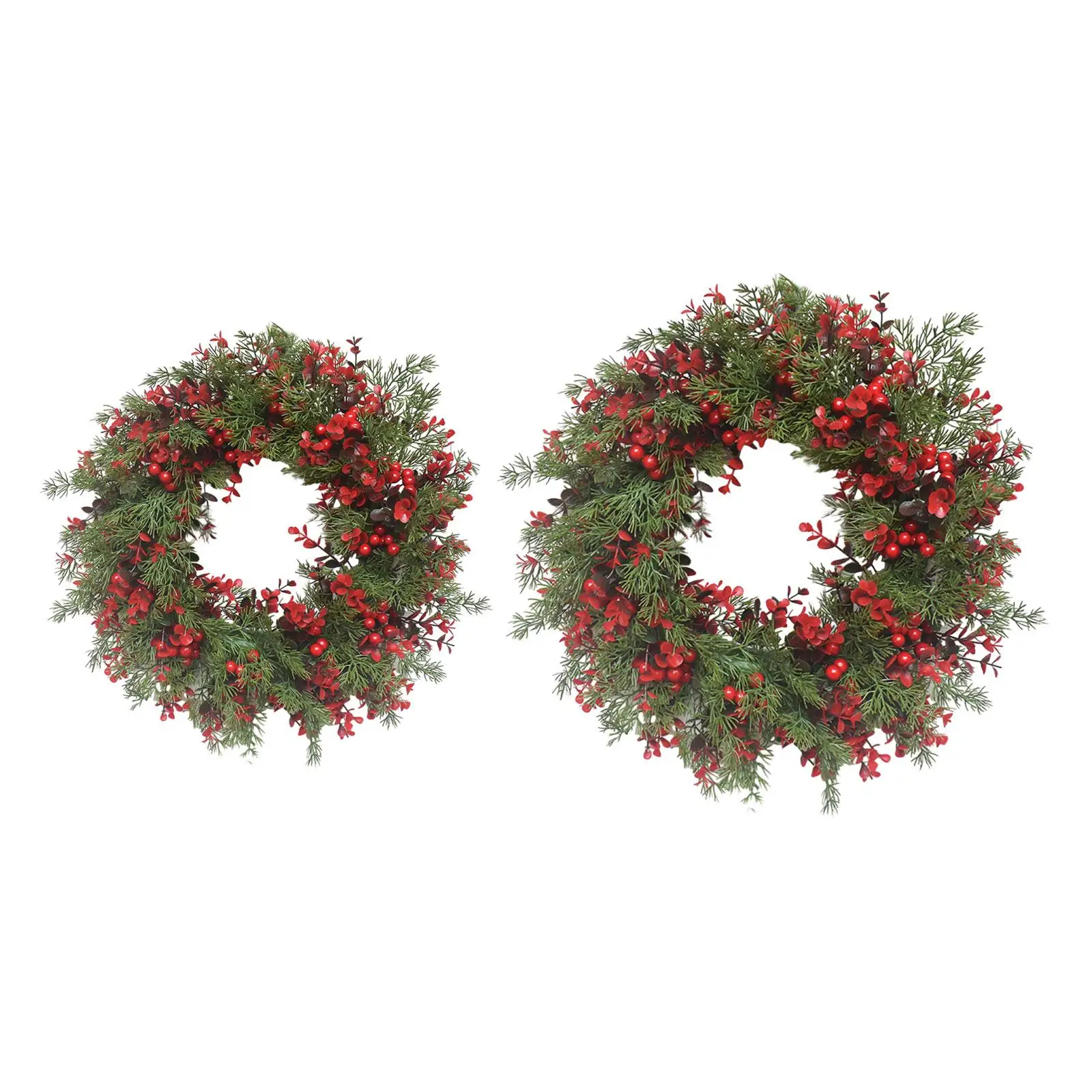 Christmas Wreath, Xmas Wreath, Housewarming, Red Berries, Farmhouse Holiday
