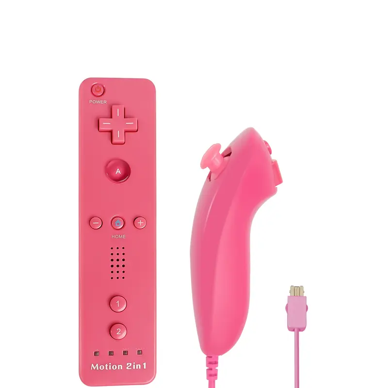 2 in 1 For Nintendo Wii Controller Set Optional Motion Plus Joystick Wireless Remote Gamepad with Silicone Case Video Game - Image 12