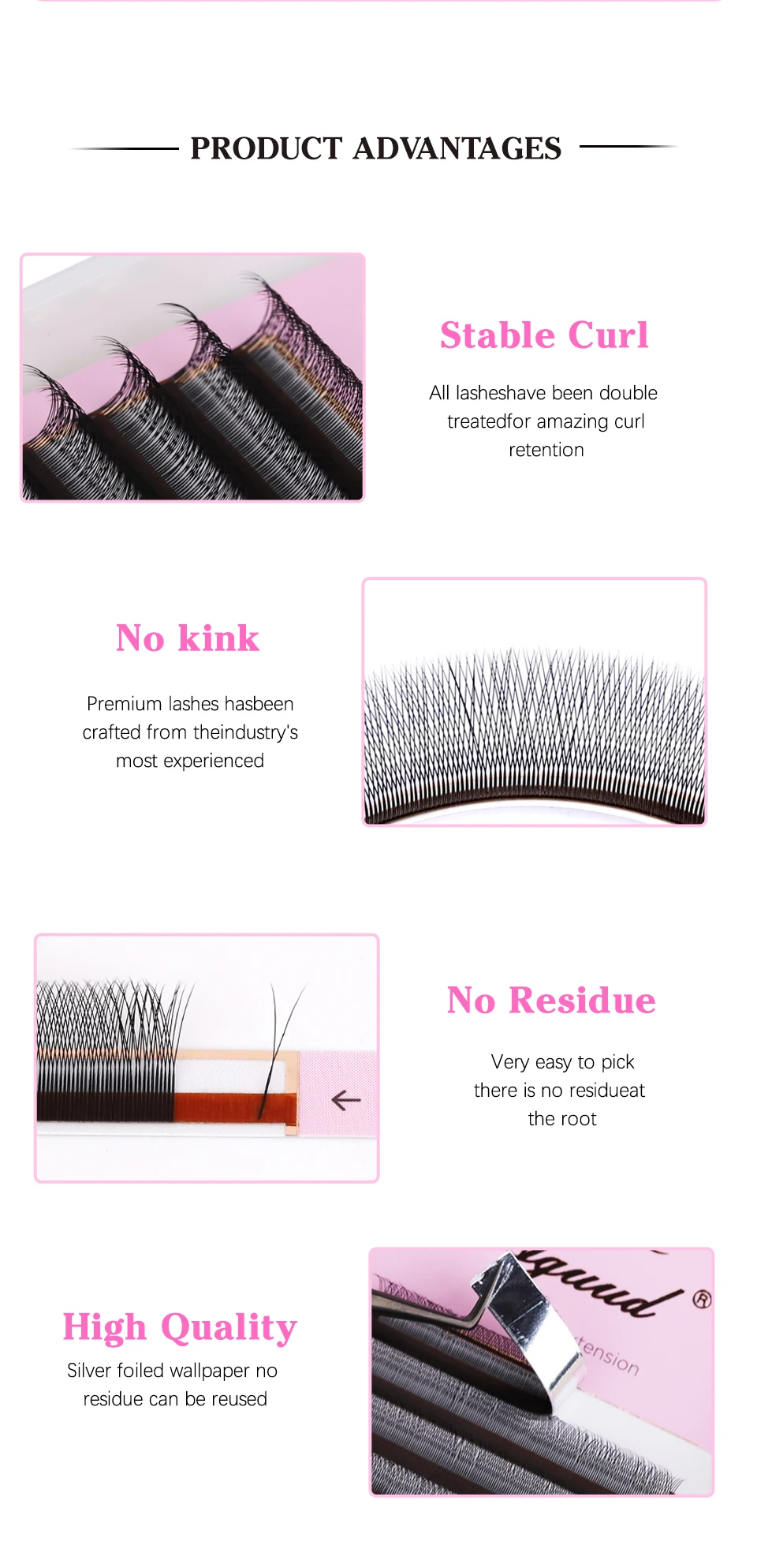Aguud 2D Y-förmige Wimpern Wimpernverlängerung 3D 4D W-förmig Premium individuelle falsche Wimpern Mesh Net Cross Lash Makeup Zilien – Detail 5