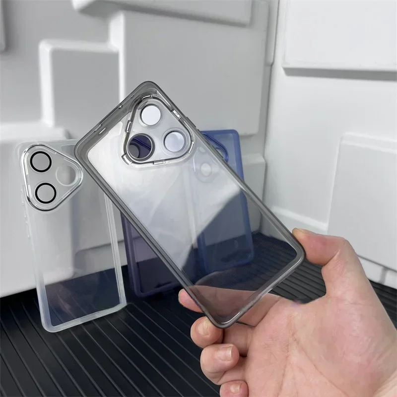 Premium Clear Silicone Waterproof Anti-Fall Protective Lens Film Case - Luxury Edition