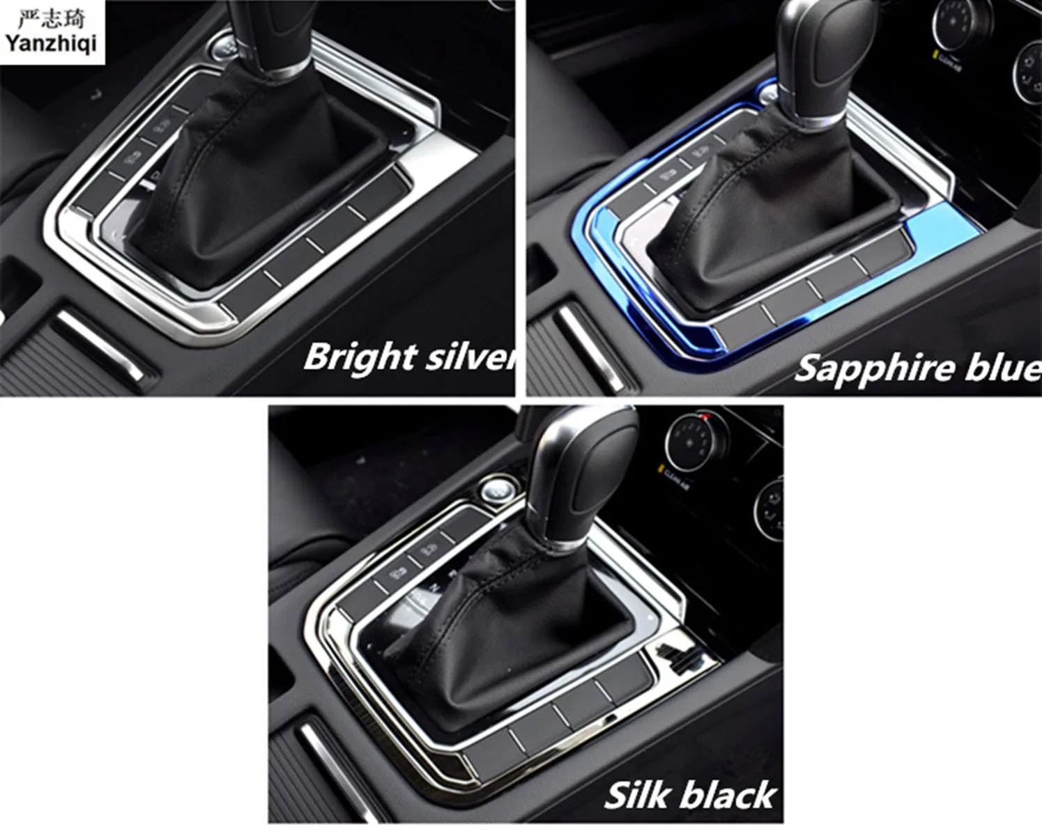 

Stainless steel Water Cup Holder Panel cover trim frame matte Car Styling for 2016 2017 VW Volkswagen Passat B8/Variant LHD AT