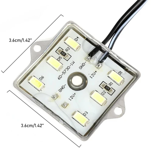 자동차 LED 조명, 6000K 트럭 침대 조명, 5730 48 SMD LED 조명, 방수 RV 보트 화물 픽업용, 도요타, 툰드라, 쉐보레, 8 개 5