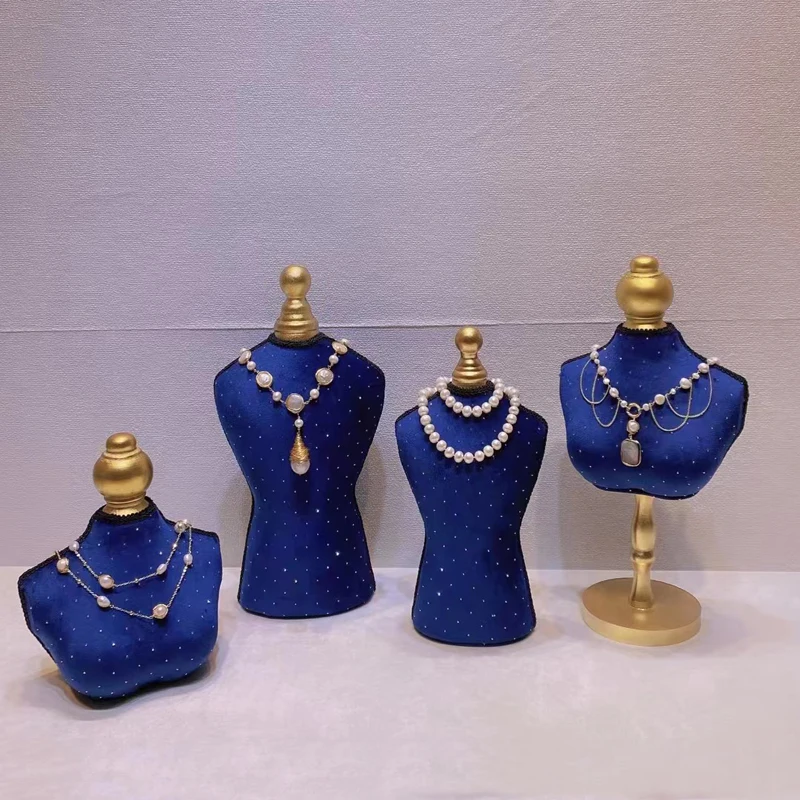 New Portrait Model Necklace Display Stand Jewelry Display Stand Shop Window Necklace Neck Model