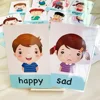 Baby Montessori Toys Emotion Weather Learning Card Cartoon English Flash Cards Kids Learning Toys Educational Toys for Children 1