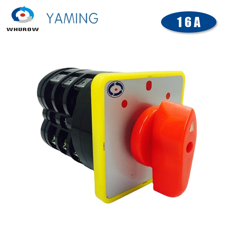 3 Position Rotary Switch 16a Three Levels Cam Selector Starter Control Motor Onoffon Silver