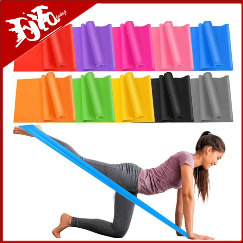 

New Fitness Elastic Resistance Bands Home Training Yoga Sport Resistance Bands Stretching Pilates Crossfit Workout Gym Equipment