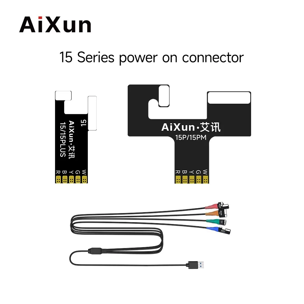 AIXUN P3208 DC 전원 부트 라인, 7-16 Pro Max 지원, PD/QC 고속 충전 프로토콜 원버튼 전원 케이블