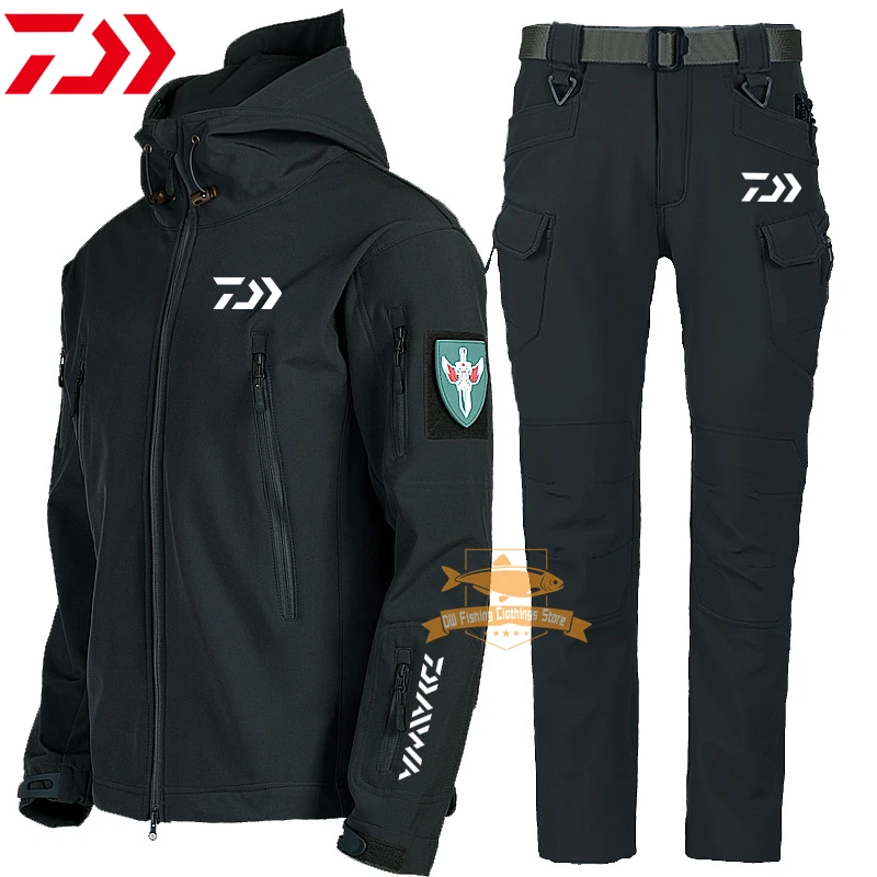 DAIWA Fishing Clothing Winter Autumn Waterproof Windproof Plus Velvet