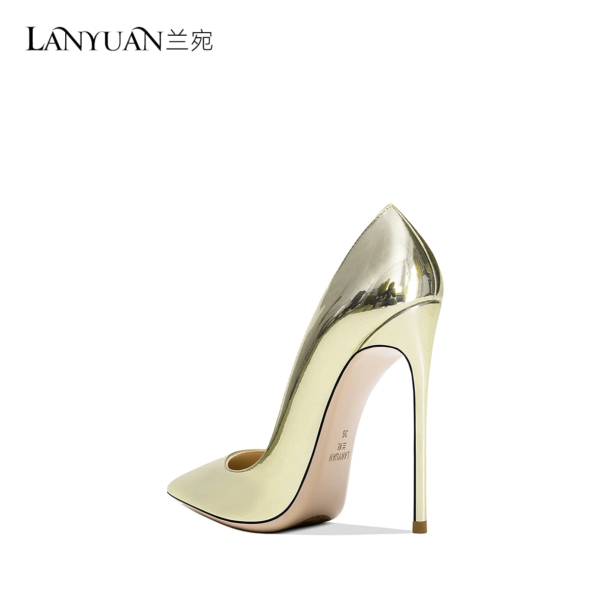 Women Light Golden Pumps Super Sexy High Heeled Shoes Shallow Spring Summer Single Shoes for Wedding Party