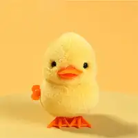 1pc Jumping Chicken Duck Toy, Simulation Plush Jumping Duck Interactive Toy, Small Animal, Birthday Gift 2
