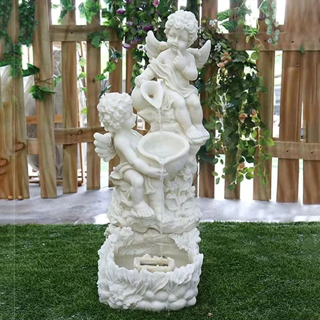 Decoración de jardín Exterior, esculturas grandes, fuente Exterior,  decoración de jardín en miniatura, estatuas decorativas de lujo, figuras  decorativas - AliExpress