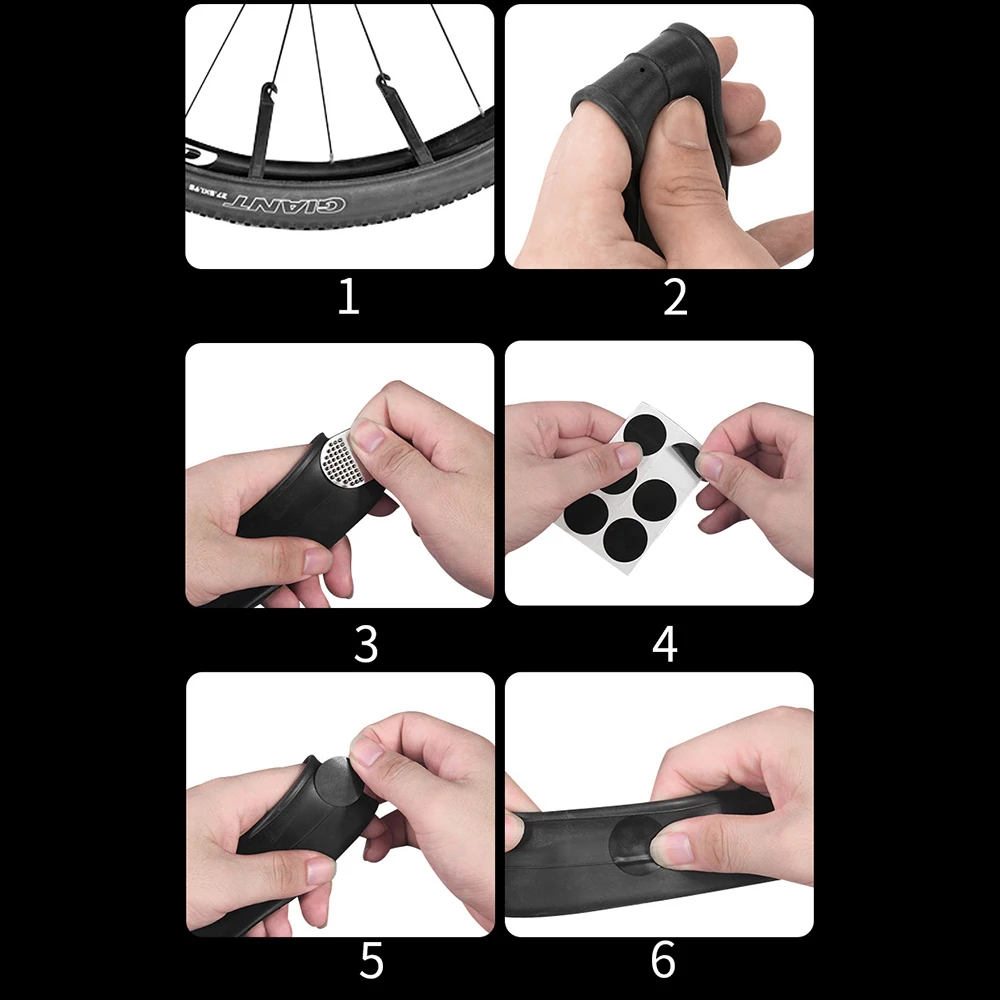 Rockbros Fahrrad Reifen Patch Kit Werkzeug kleber freie Gummi Fetal Reparatur Fahrrad Schlauch Panne Mountain Road Reifen Patch Reparatur werkzeug – Detail 9