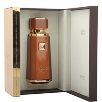 Parfum boisé intense opulent 100 ml, fragrance de luxe longue durée pour hommes et femmes, flacon orné de pierres précieuses et bordures dorées 5