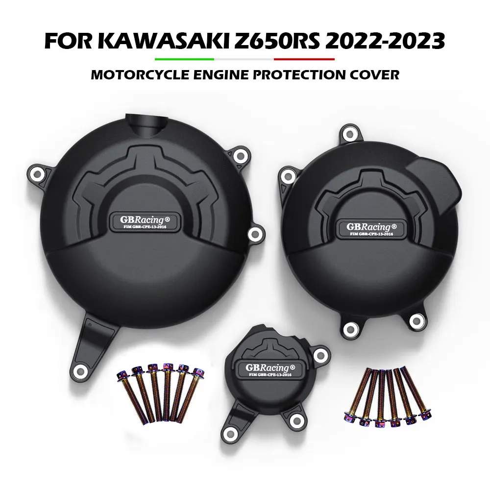 

Z 650 RS Motorcycles Engine Covers Protector For Kawasaki Z650RS 2022 2023 For GB Racing Protection Set Case Parts