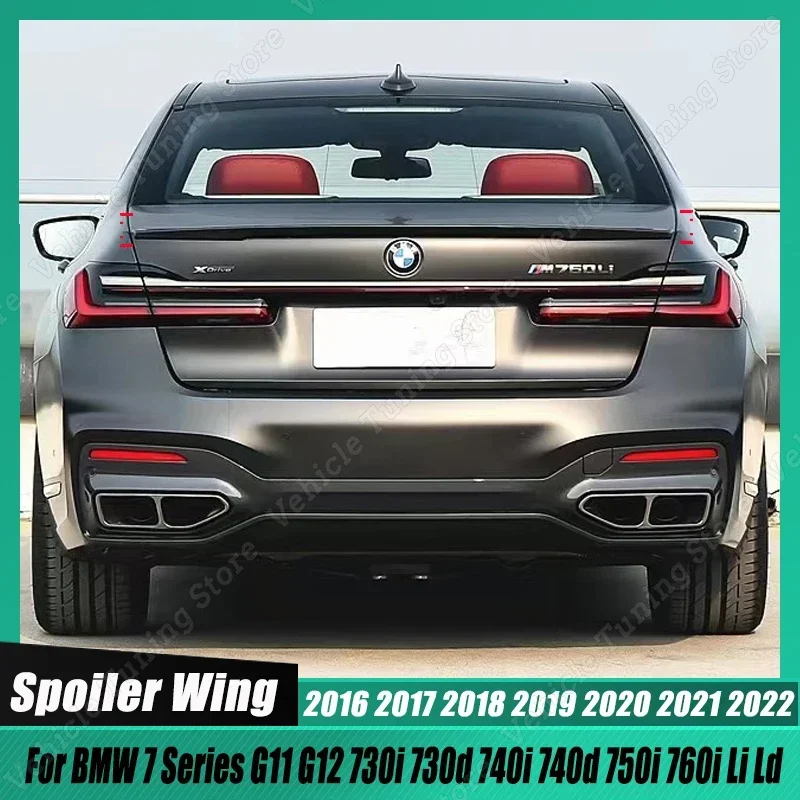 

Высококачественный стиль MP для BMW 7 серии G11 G12 730i 730d 740i 740d 750i 760i Li Ld 2016-2022 комплект заднего спойлера для кузова автомобиля