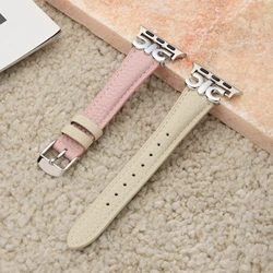 Elegant Leather Loop - Premium Women's Watch Strap - 42mm44mm45mm49mm (Beige pink)