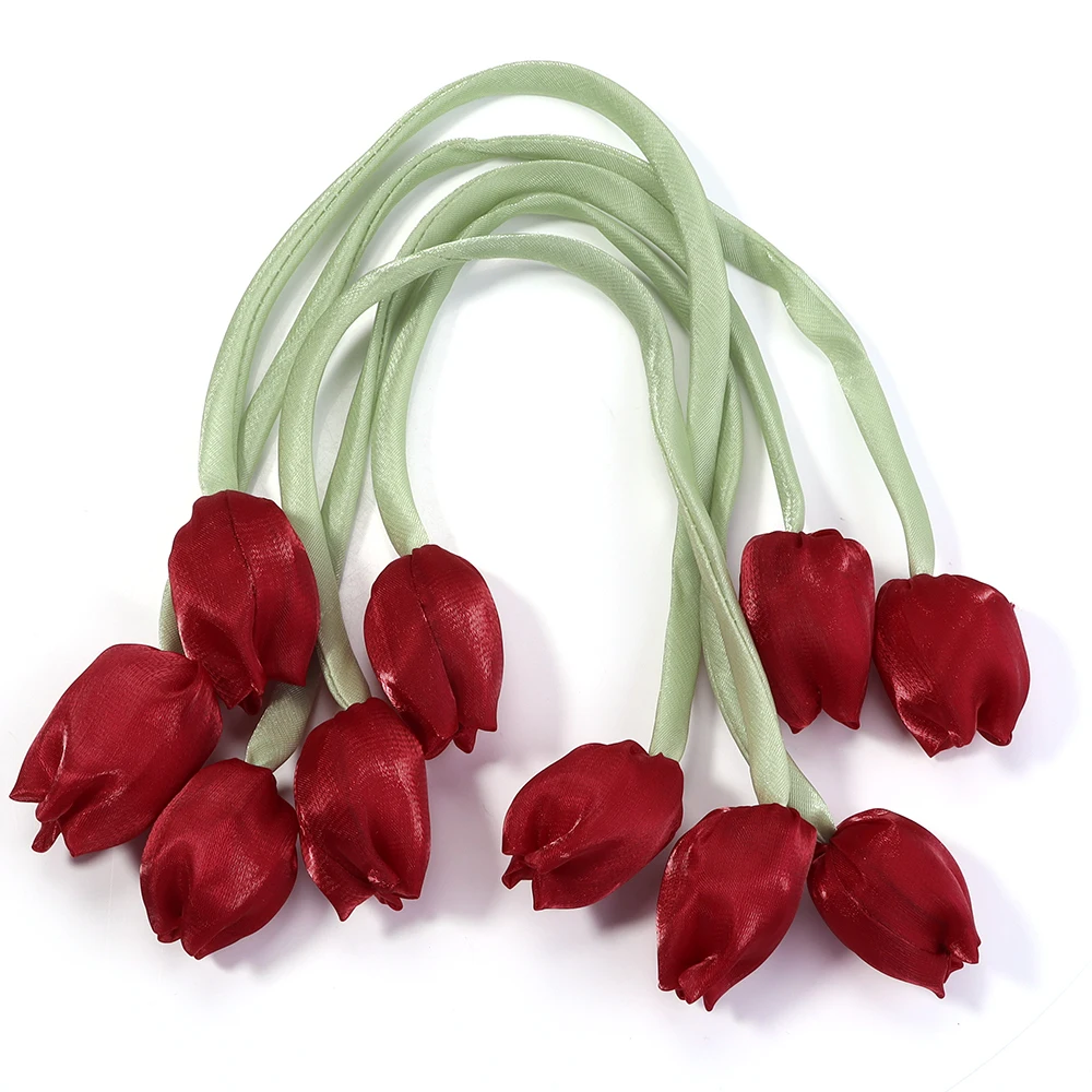 Colorful 3D Tulip Bow Flower Decorative Accessories