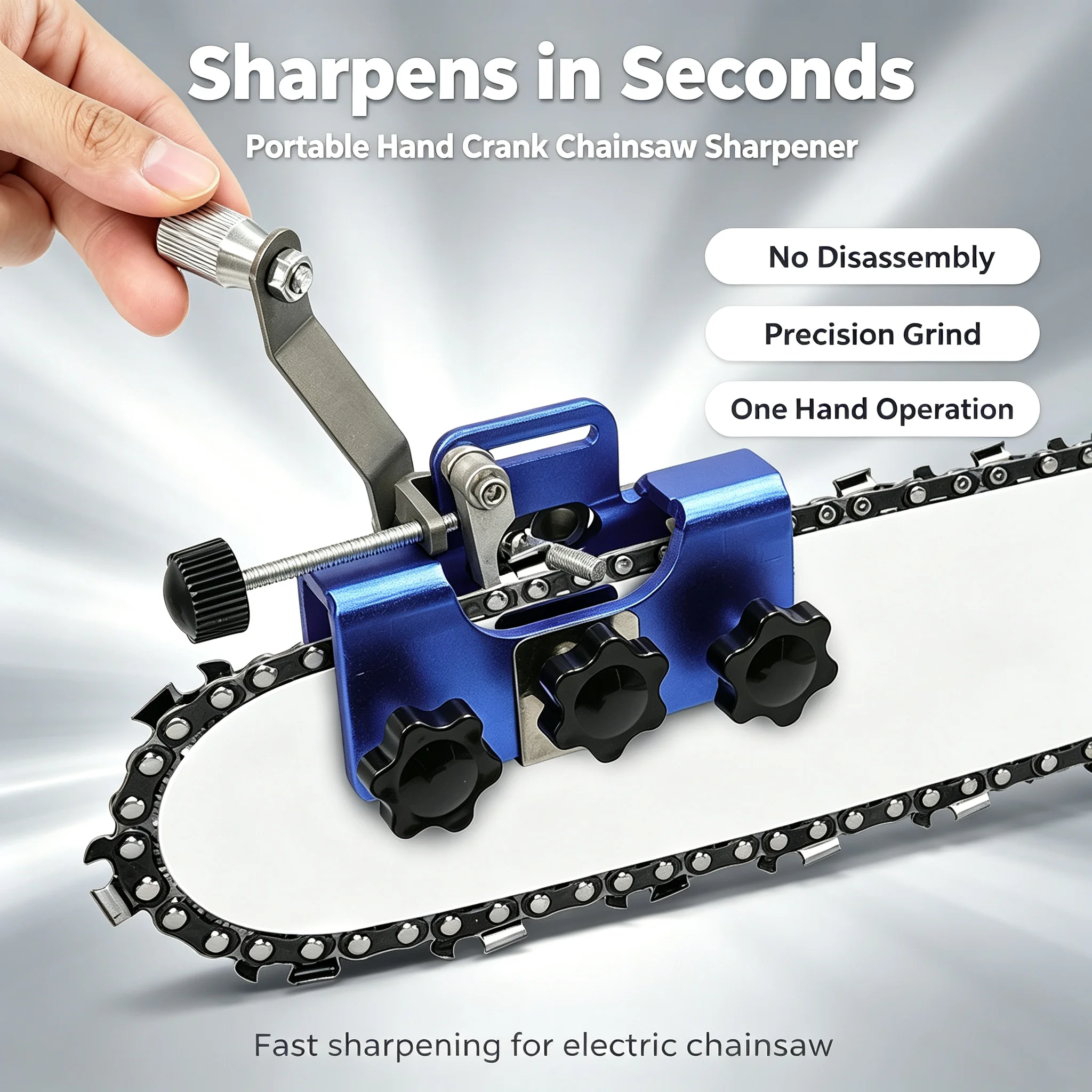 Handheld Electric Chainsaw Chain Sharpening Jig and Guide Tool