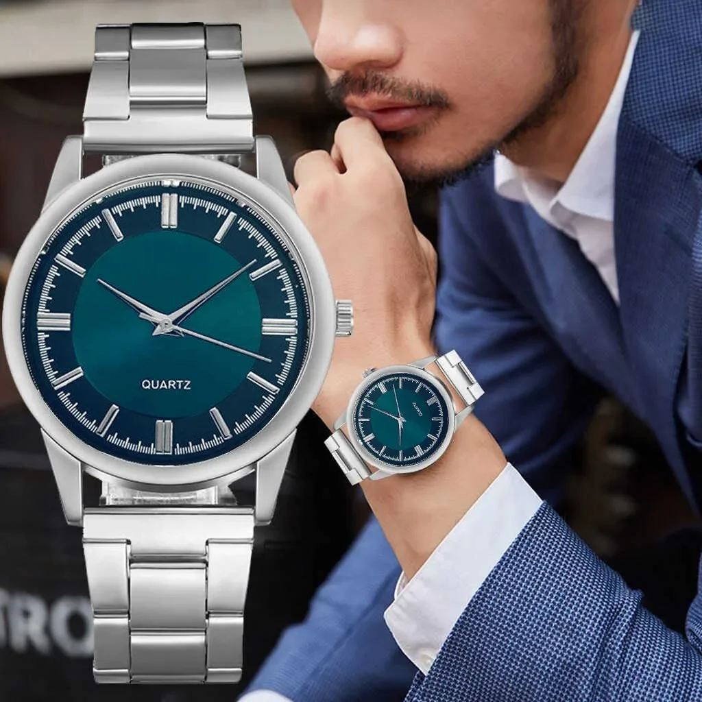 Men Business Watch Band Simple Fashion Analog Quartz Wrist Watch