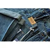 Sauce Zhan  JF09  Mens Jeans Selvedge Denim Jeans for Men  Summer Distressed Wash Jeans Ankle Length Slim Fit 10 Oz 4