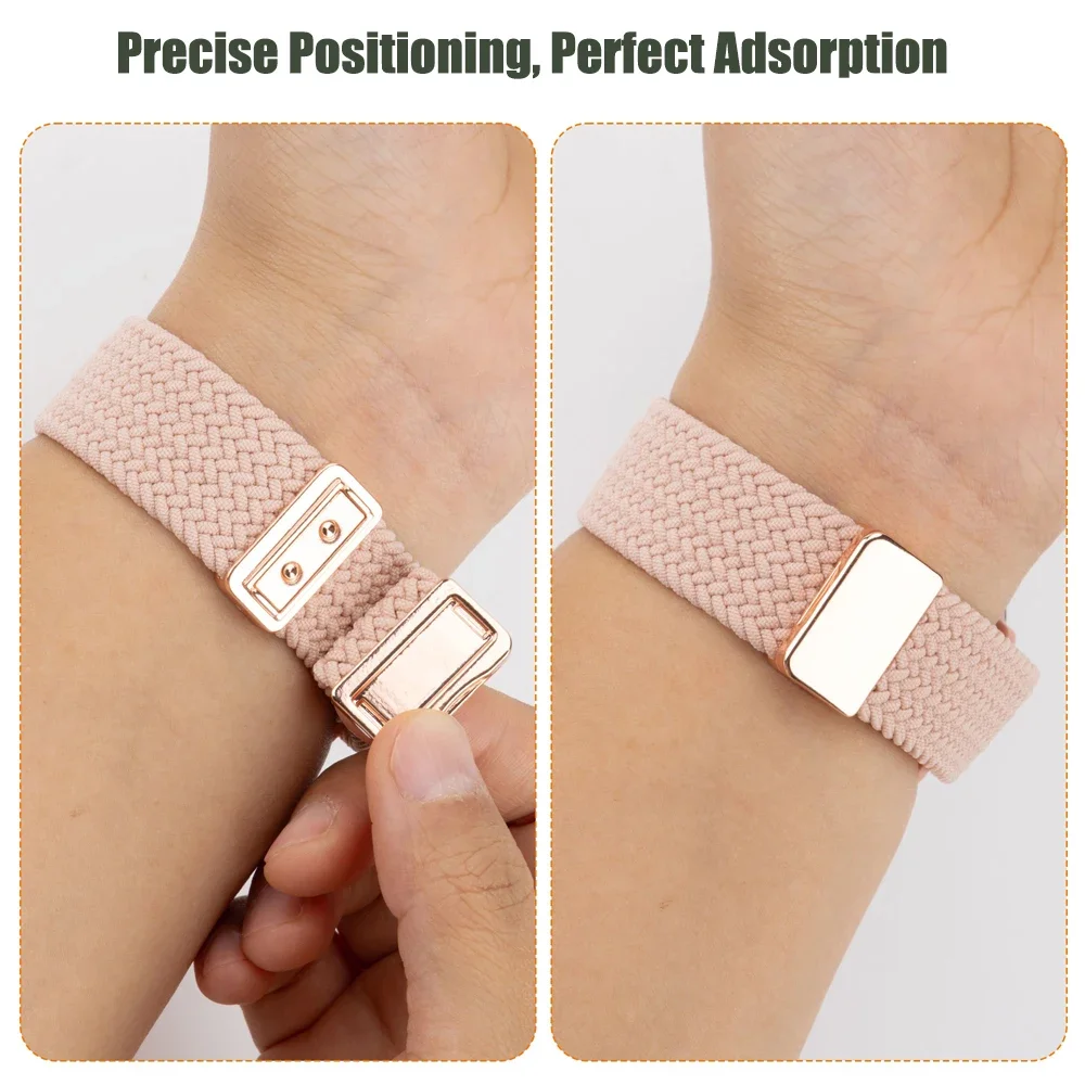 Magnetic Nylon Sports Watch Band, 20-22mm, Universal Fit