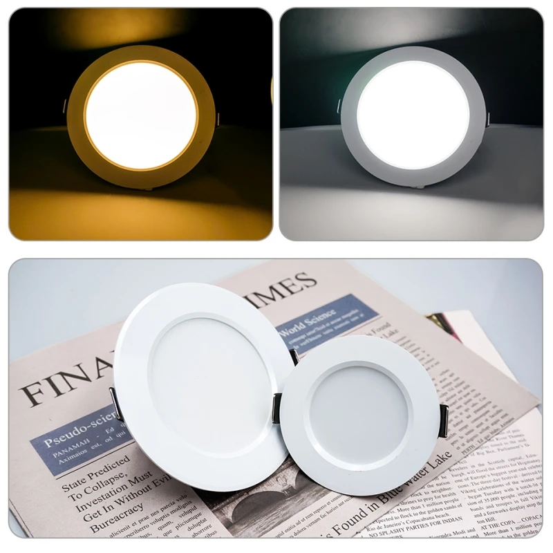 2-8pcs LED Downlight 220V Panel Lights 3W 5W 7W 9W 12W 15W Recessed Led Ceiling Down Light for Home Decor Lighting Spot Lamp