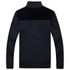 MEN SWEATERS WITH ZIPPERS THICK FLEECE WARM BLACK CASUAL  WINTER MEN CARDIGAN WOOL COTTON KNITTED JACKETS SWEATERCOAT 4