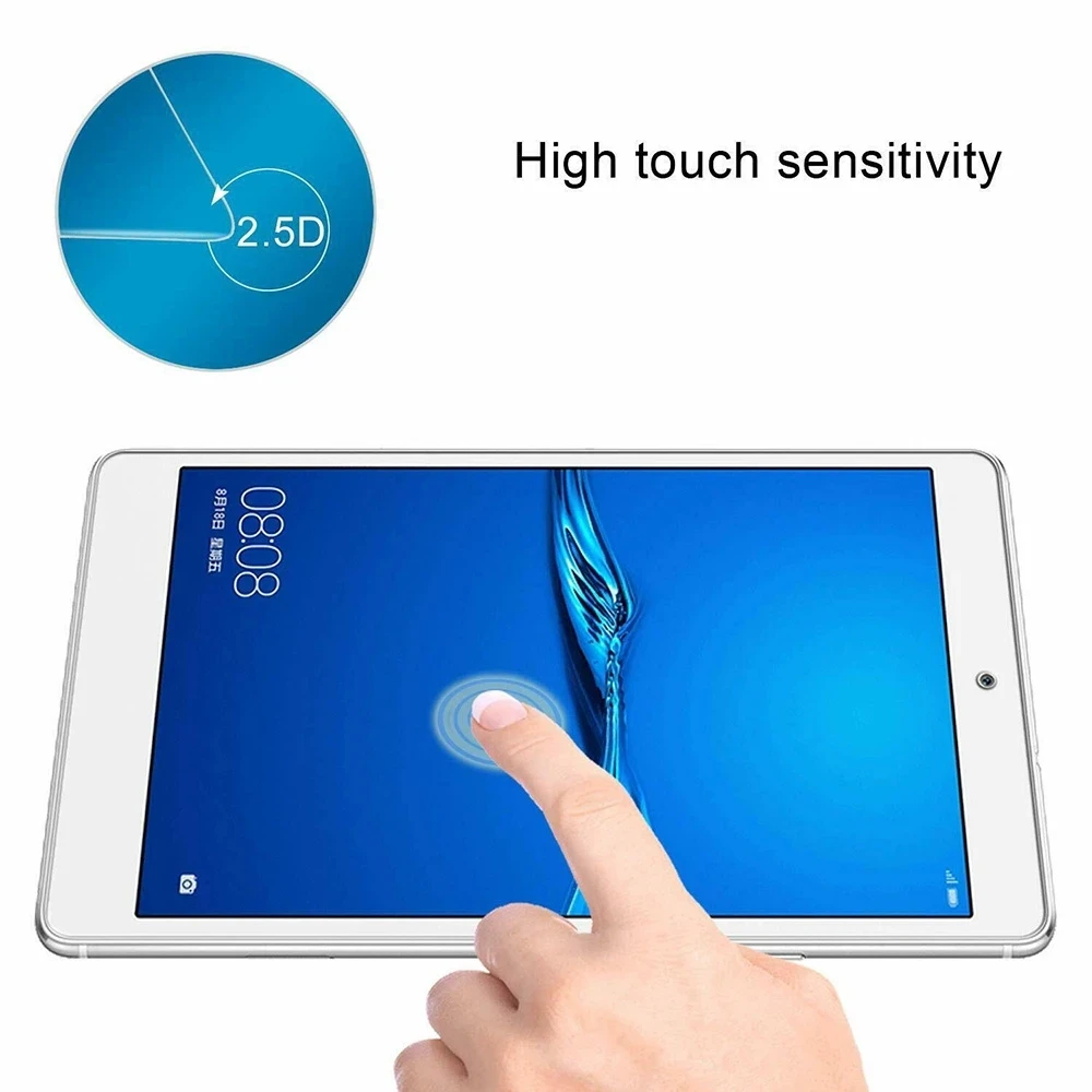 2PCS Screen Protector For Huawei MediaPad M5 Lite 8.0'' JDN2-L09 Protective Film Anti Scratch Clear Tempered Glass