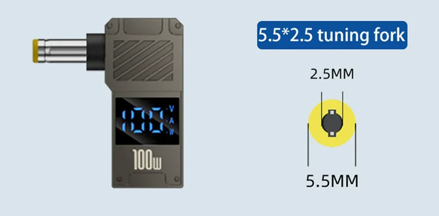 PD100W Typ-C zu DC Stecker Konverter USB C zu Laptop Lade Adapter Power Ladegerät Anschluss Spitze für Lenovo Asus HP Dell Samsung – Detail 17