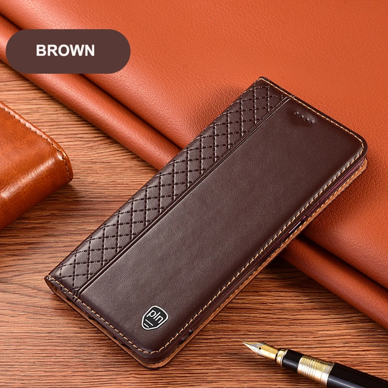 Luxury Genuine Leather Business Phone Case For XiaoMi Mi 8 9 9T SE 10 10i 10s 10T Pro  Lite Ultra Magnetic Flip Cover