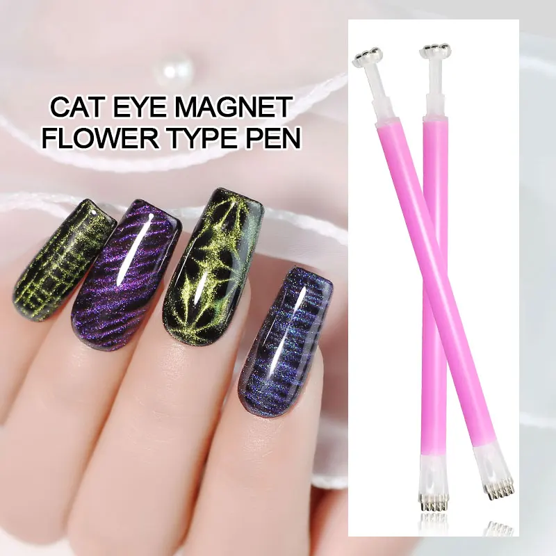 Cat Eye Dedicated Magnet Stick Manicure Tool Nails Design Stick Polish Gel Nail Art Upgrade Reinforcing Magnet Flower Type Pen