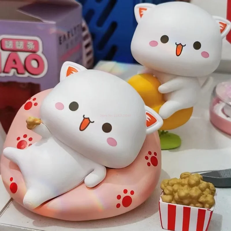 

Kawaii Anime Mitao Cat Blind Box Toys Cute Cat Lucky Mystery Box Action Figures Animal Figure Model Ornaments Kid Birthday Gift