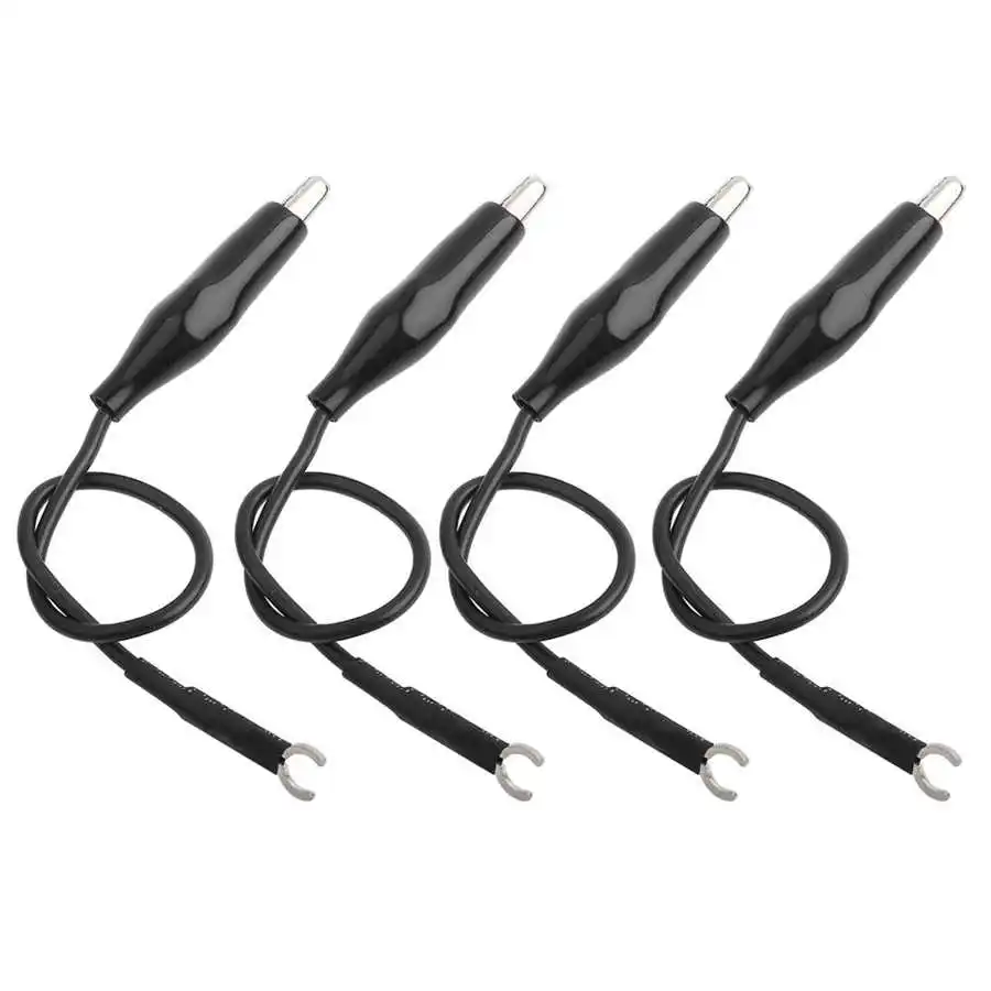 4Pcs Oscilloscope Probe Ground Lead Wire Cable with Clip