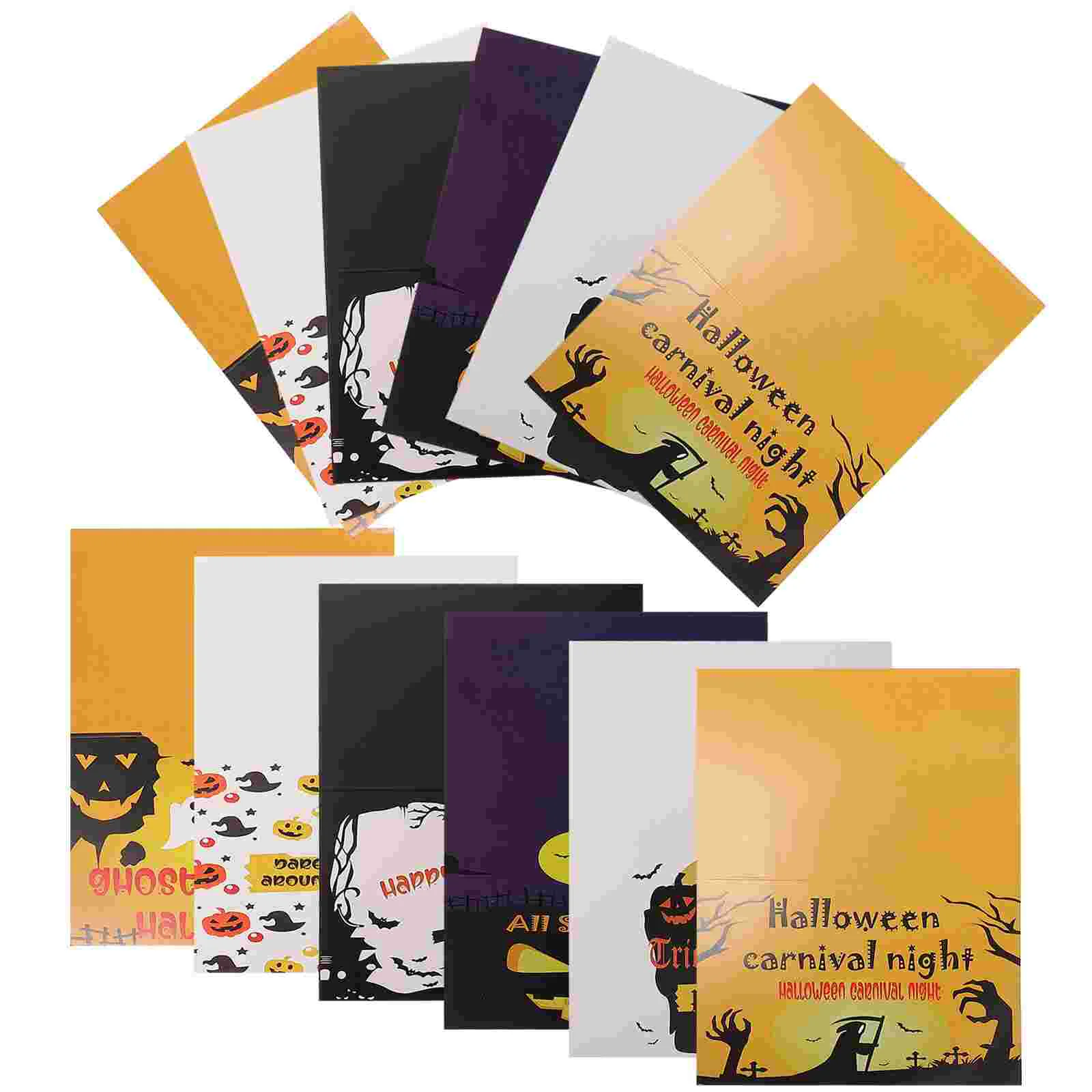 

6 шт., поздравительные открытки на Хэллоуин