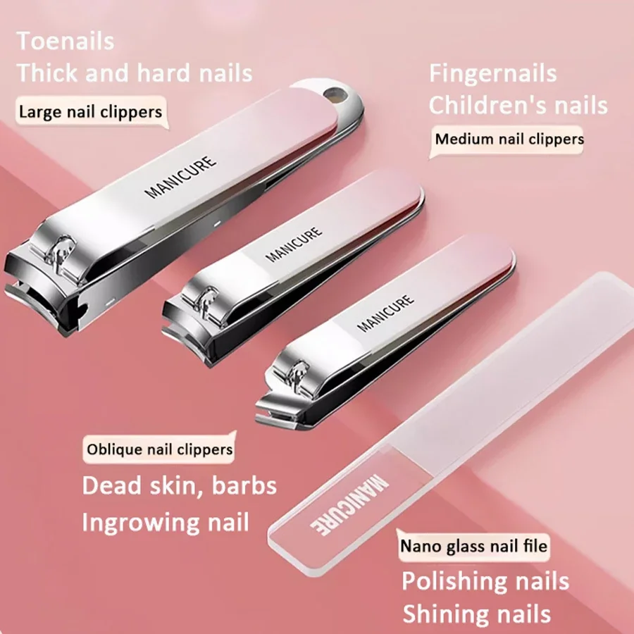 "Travel-Friendly" 10-Piece Professional Nail Clippers Set Stainless Steel Manicure & Pedicure Kit With Ear Digging Spoon Groomin 3