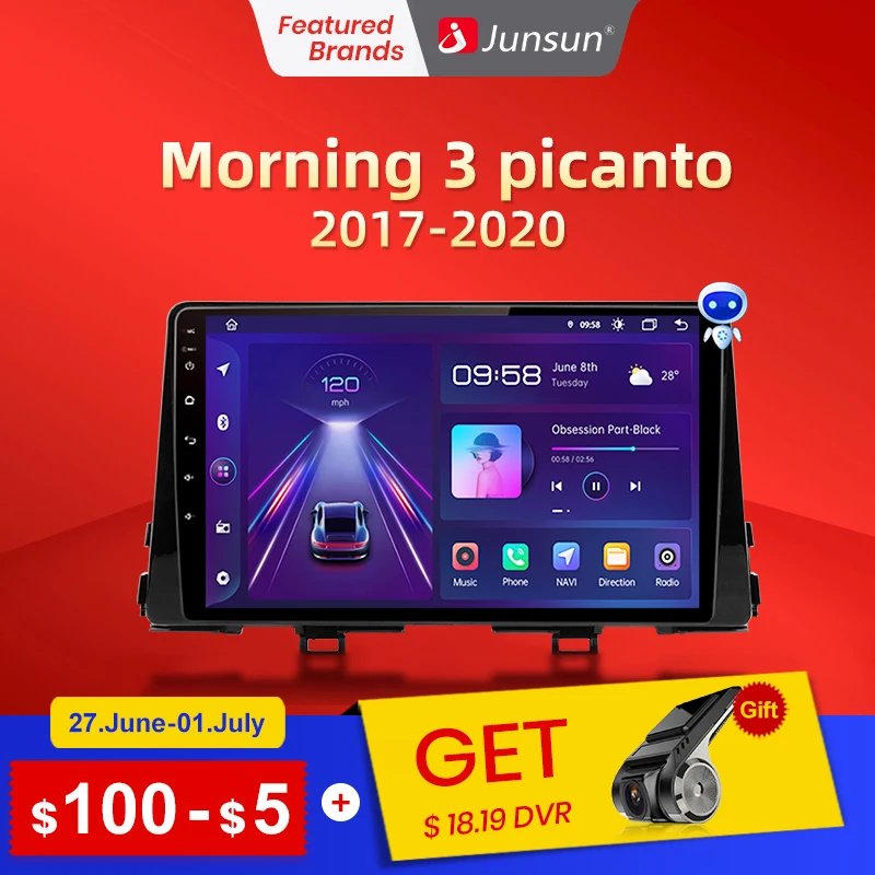 Junsun V1 Pro 4G CarPlay Android 10 4G+64G Car Radio Multimedia Player ...