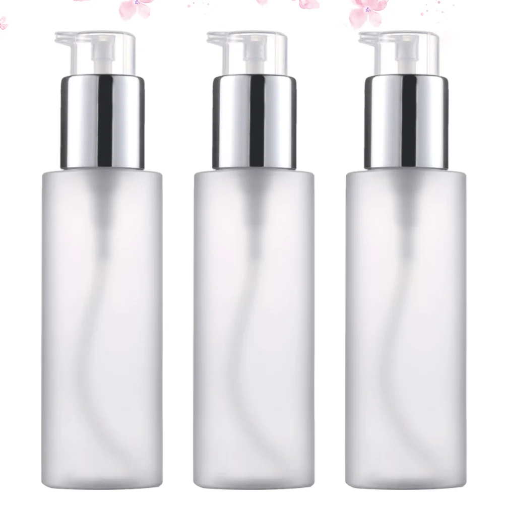 

3 Pcs Portable Travel Bottle Flat Shoulders Subpackaging Container Liquid Lotion