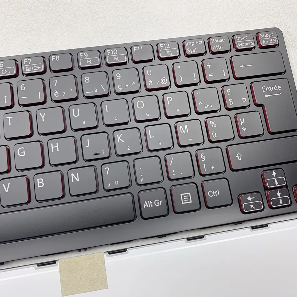 Francês Teclado Retroiluminado para Sony Vaio Sve 14 Sve14 Svs14 Sve14a Sve14a18ech E14a18ecs E14a17ecp E14a17ecw fr Azerbaity Layout - Imagem 2