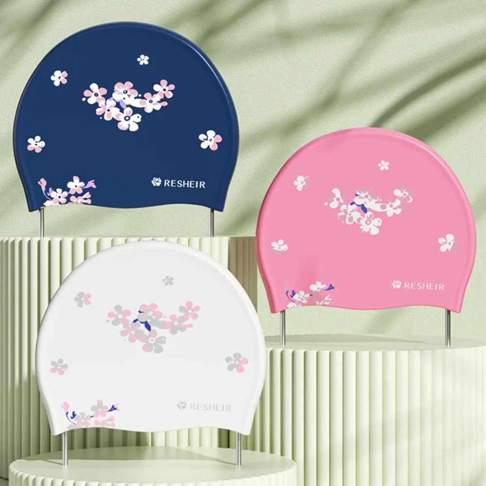 

Высокоэластичная водонепроницаемая шапочка для плавания, удобная Водонепроницаемая силиконовая шапочка для плавания, Защитная силиконовая шапочка для ушей