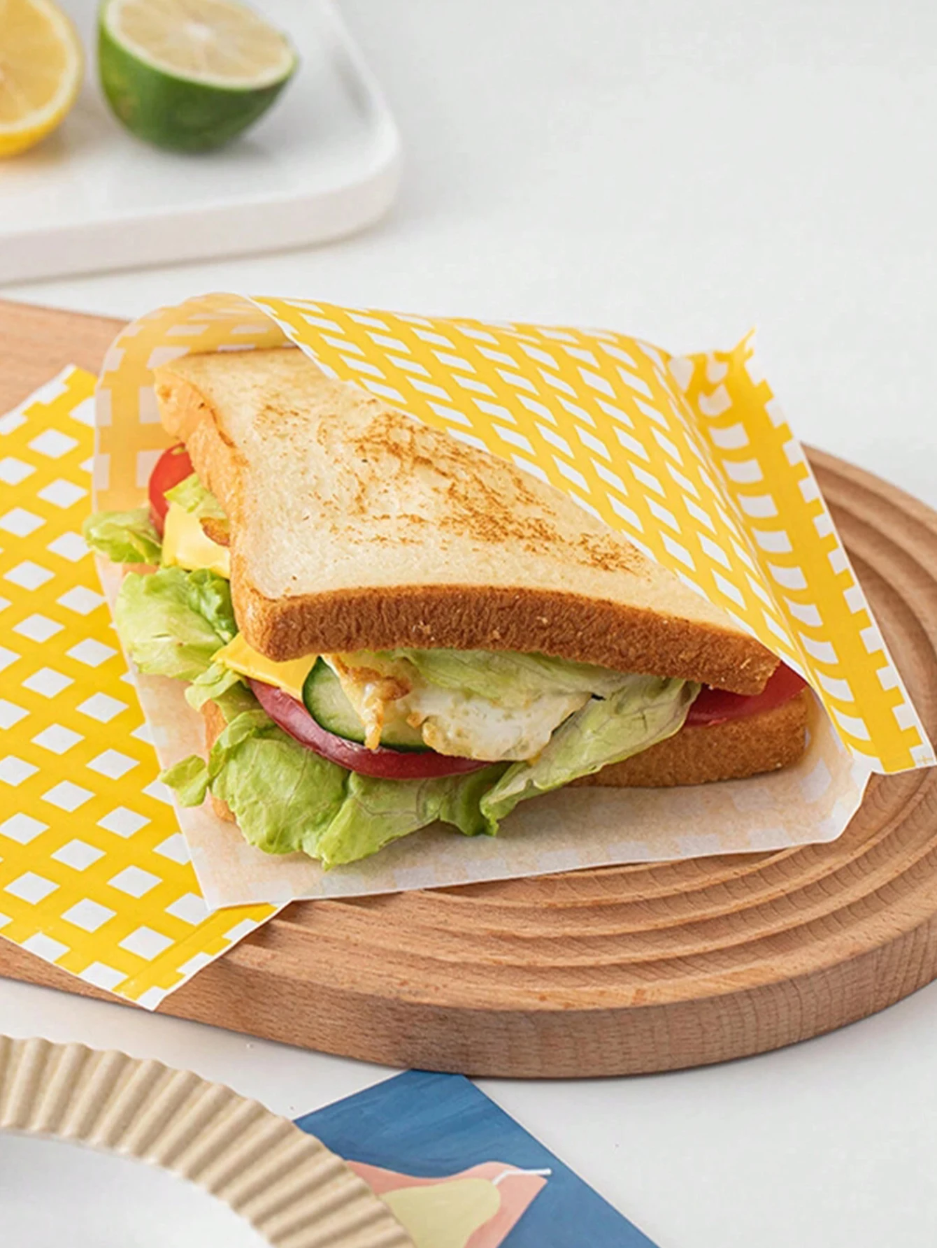 50PCS Grease-Resistant Kraft Paper Food Wrapping Sheets – Oil-Proof Sandwich, Burger, F... - SKU PFWS1045 - UGI Packaging