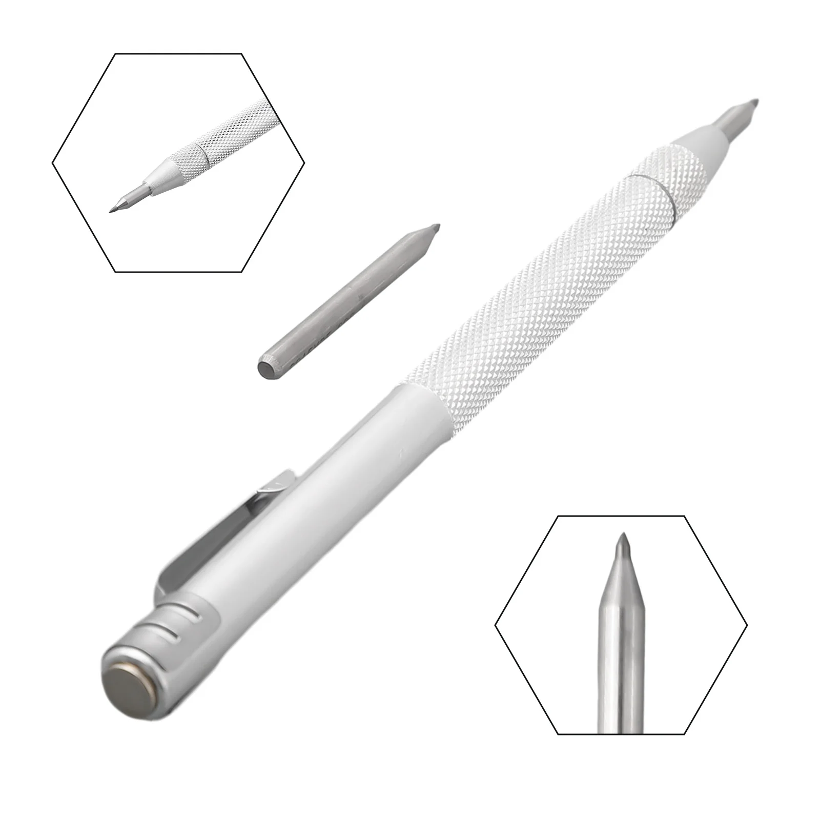 Hand Tools Scriber Pen Glass Scribe Replacement Stainless Steel Tungsten Carbide Carbide Tip Glass For Engraving Metal Sheet