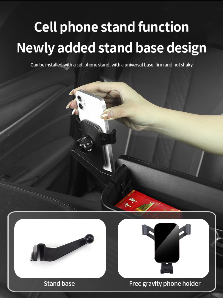 ABS Auto Dashboard Konsole Lagerung Box Verstauen Aufräumen Auto Dash Organizer Gläser Telefon Halter Zubehör Für BMW Series5 G30 G38 – Detail 8