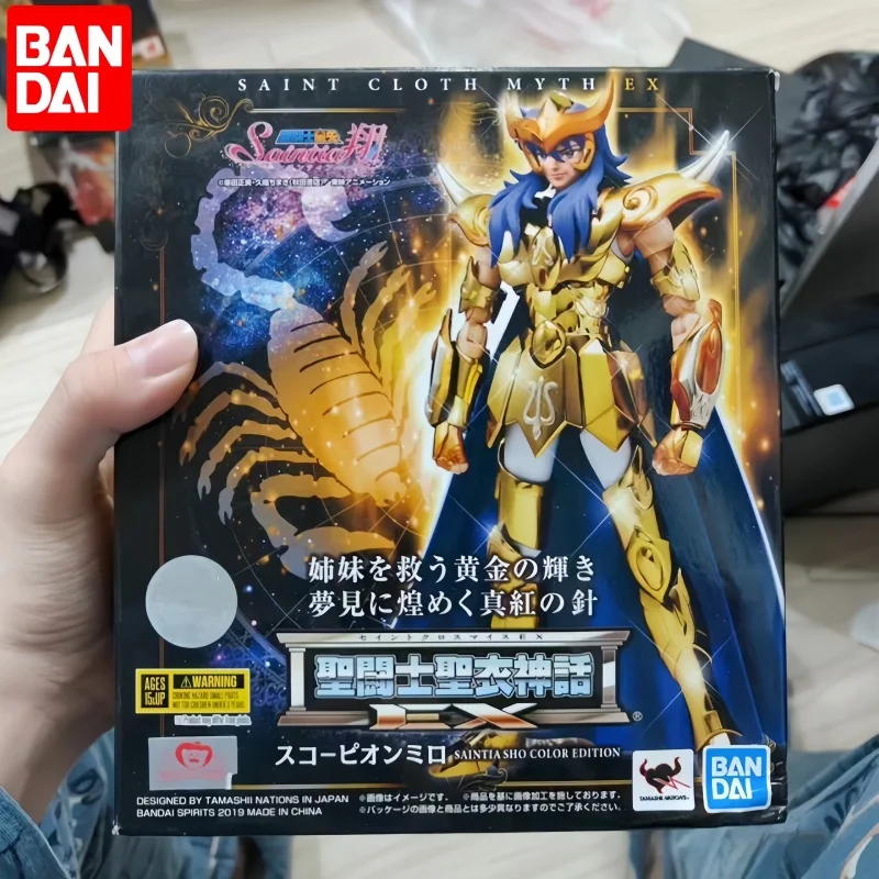 

Original Bandai Saint Cloth Myth Ex Scorpion Milo Saintia Sho Saint Seiya In Stock Anime Model Toy Figures Toys Gift