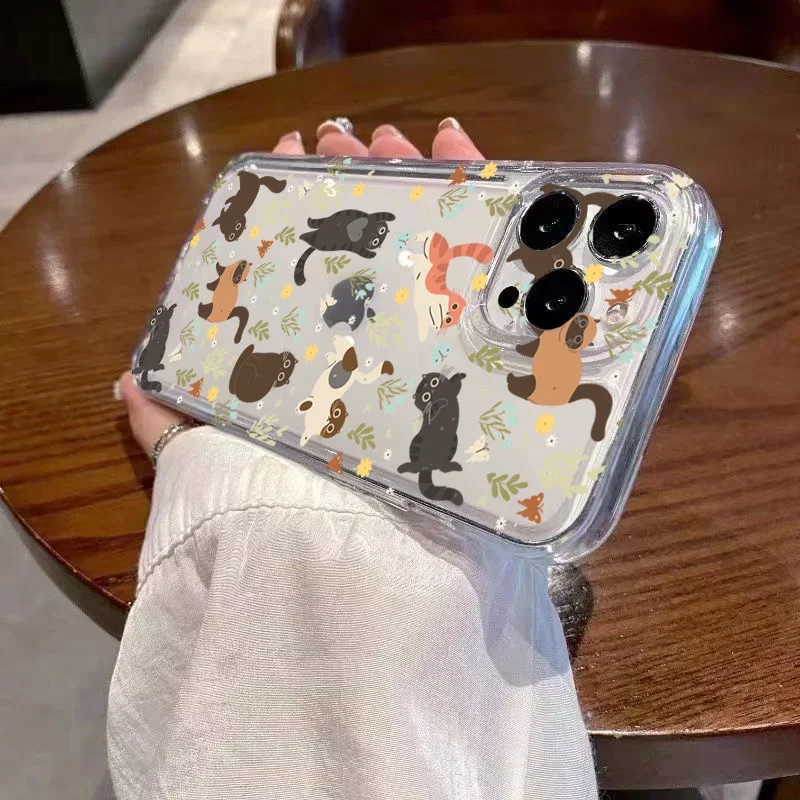 Graffiti Cartoon Pets Soft Phone Case - Vibrant Design Cover