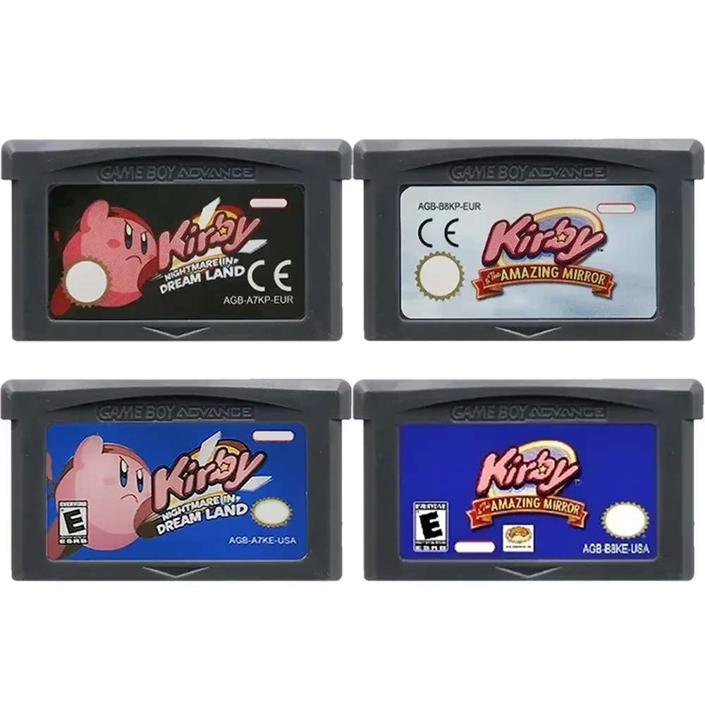 Kirby 32-Bit Game Cartridge: Amazing Mirror & Nightmare in Dream Land