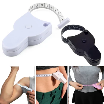 Selbststraffendes Körpermaßband Lineal 150 cm für Nähen, Schneiderarbeiten - Maßband für Taille, Brust, Beine